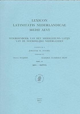Lexicon Latinitatis Nederlandicae Medii Aevi Fascicule 51