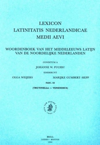 Lexicon Latinitatis Nederlandicae medii aevi Woordenboek van het middeleeuws latijn van de noordelijke nederlanden