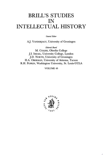 Species intelligibilis: From Perception to Knowledge 2. Renaissance Controversies, Later Scholasticism, and the Elimination of the Intelligible Species in Modern Philosophy