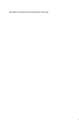 Chinese Economic History Since 1949