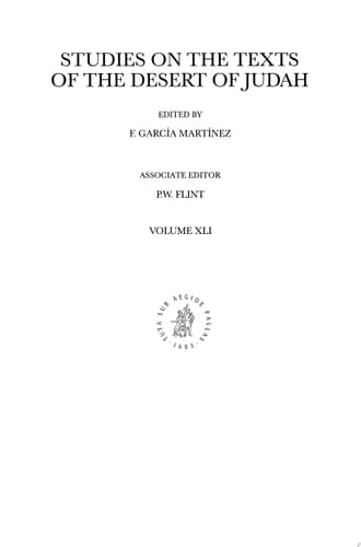 The Orion Center Bibliography of the Dead Sea Scrolls (1995-2000)