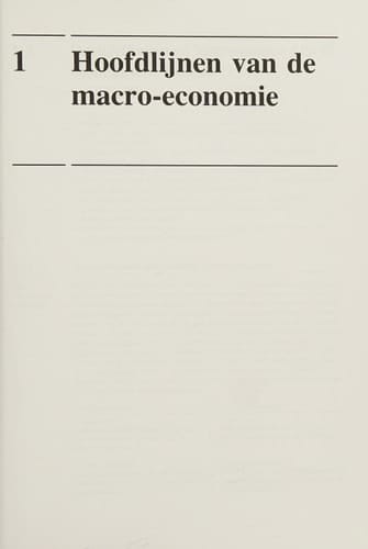 Leerboek algemene economie macro-economie