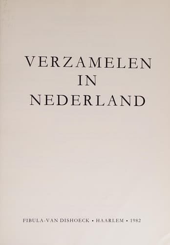 Verzamelen in Nederland