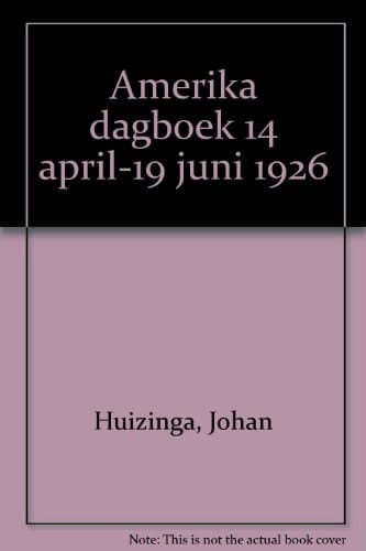 Amerika dagboek 14 april-19 juni 1926