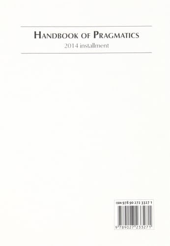 Handbook of Pragmatics 2014 Installment