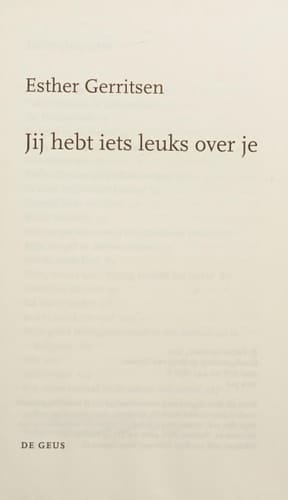 Jij hebt iets leuks over je