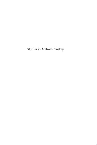 Studies in Atatürk's Turkey The American Dimension