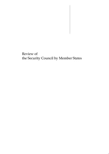 Review of the Security Council by Member States