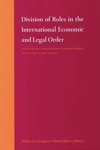 Division of Roles in the International Economic & Legal Order