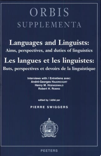 Languages and Linguists Aims, Perspectives, and Duties of Linguistics