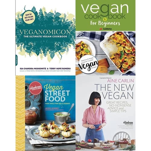 Veganomicon, vegan cookbook for beginners, vegan street food [hardcover] and new vegan 4 books collection set