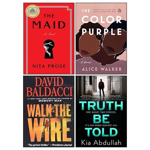 The Maid [Hardcover],The Color Purple, Walk the Wire, Truth Be Told 4 Books Collection Set