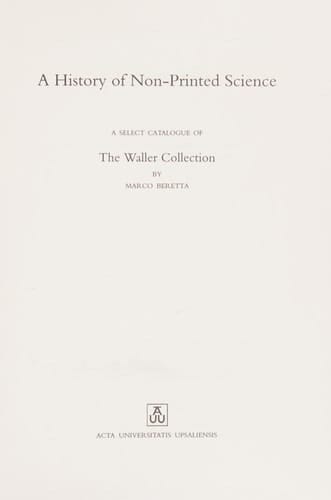 Acta Bibliothecae R. Universitatis Upsaliensis