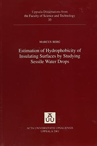 Estimation of Hydrophobicity of Insulating Surfaces by Studying Sessile Water Drops