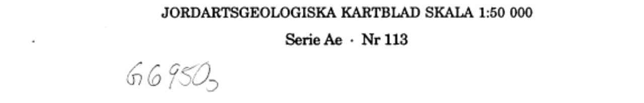 Description to the quaternary map Uppsala NV