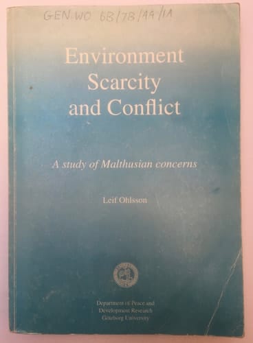 Environment, Scarcity, and Conflict A Study of Malthusian Concerns