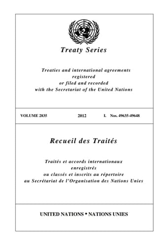 Treaty Series Volume 2835 / Recueil des Traités Volume 2835