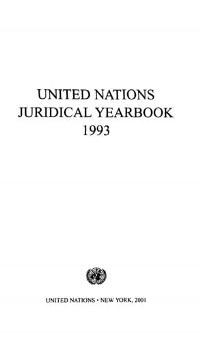 United Nations Juridical Yearbook 1993