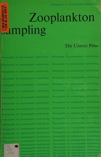Zooplankton Sampling (Monographs on Oceanographic Methodology : No 2)