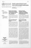 Weekly Epidemiological Record Vol. 89 No 42 2014