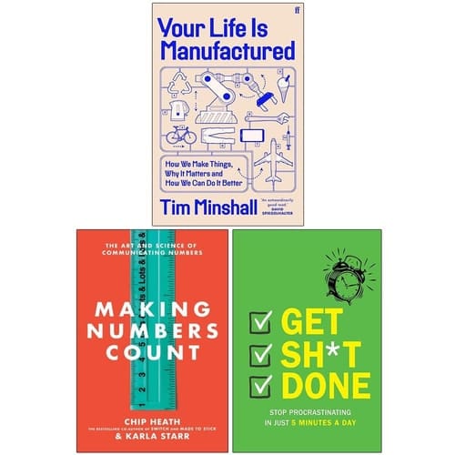 Your Life Is Manufactured, Making Numbers Count & Get Sh*t Done 3 Books Collection Set