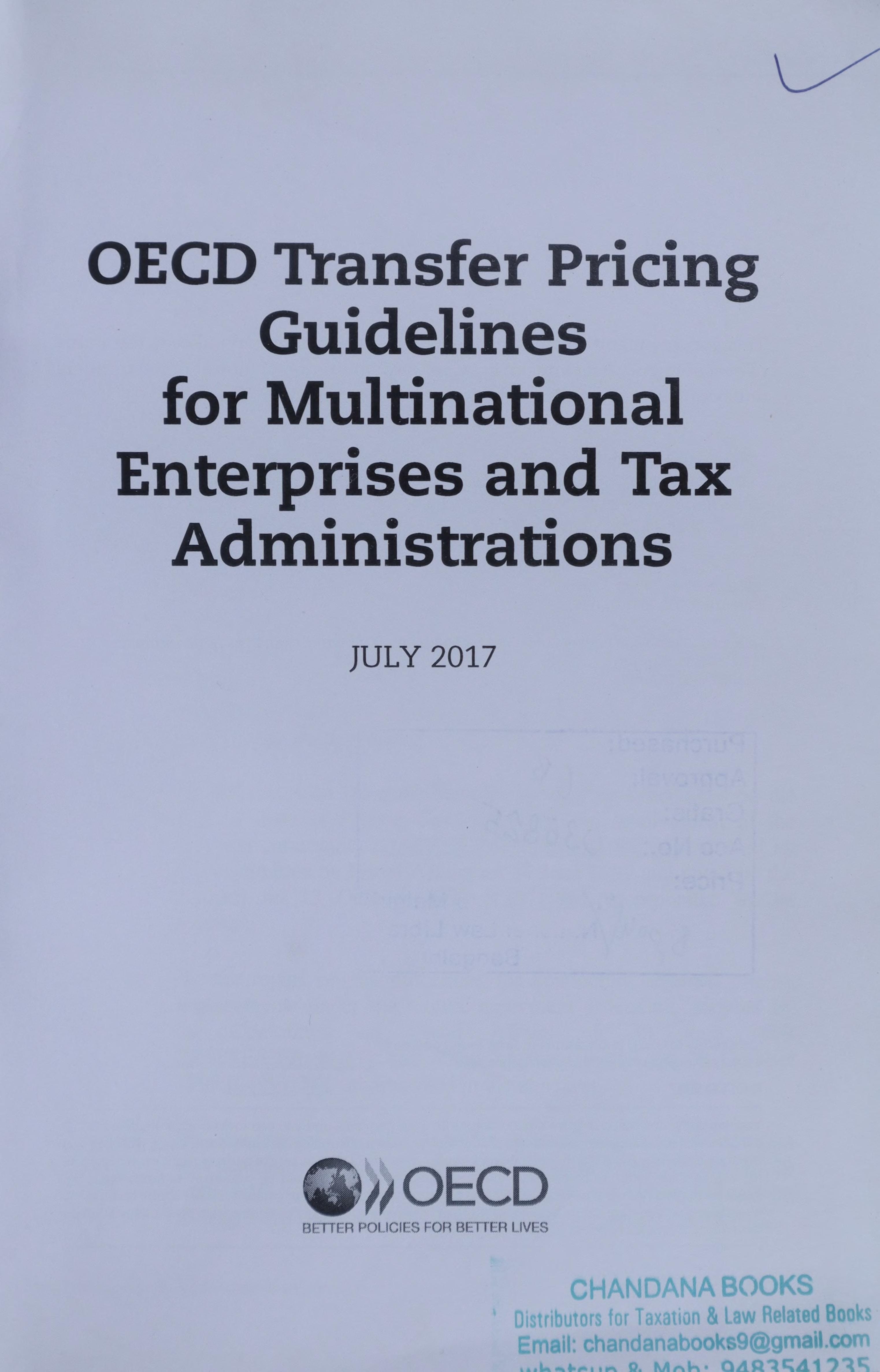 OECD Transfer Pricing Guidelines for Multinational Enterprises and Tax Administrations July 2017
