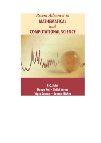 Recent Advances In Mathematical And Computational Science