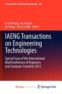 IAENG Transactions on Engineering Technologies Special Issue of the International MultiConference of Engineers and Computer Scientists 2012