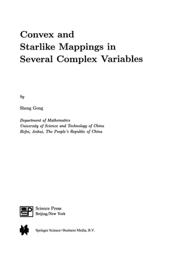 Convex and Starlike Mappings in Several Complex Variables