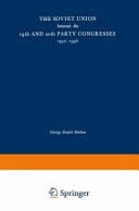 The Soviet Union Between the 19th and 20th Party Congresses, 1952-1956