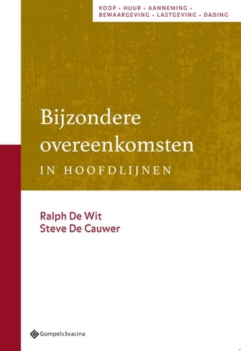 Bijzondere overeenkomsten in hoofdlijnen