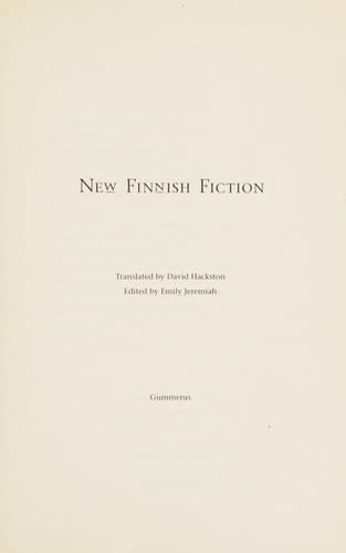 New Finnish Fiction