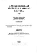 Lexicon latinitatis Medii Aevi Hungariae: F-H
