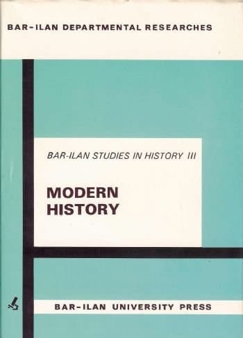 Modern history (Bar-Ilan studies in history)