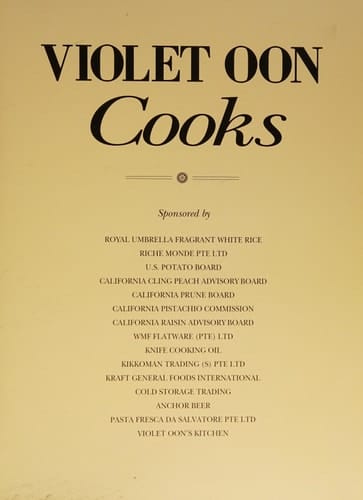 Violet Oon Cooks