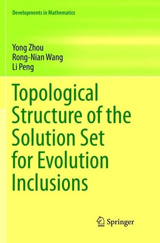 Topological Structure of the Solution Set for Evolution Inclusions
