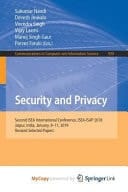 Security and Privacy Second ISEA International Conference, ISEA-ISAP 2018, Jaipur, India, January 9-11, 2019, Revised Selected Papers