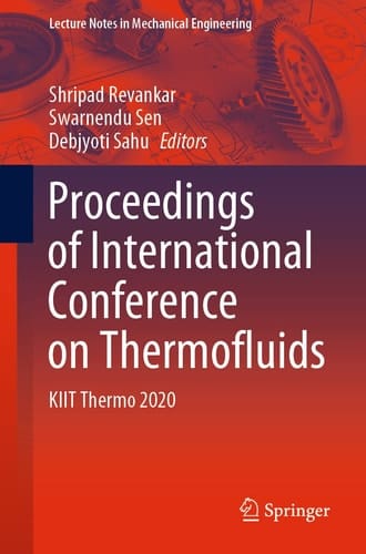 Proceedings of International Conference on Thermofluids KIIT Thermo 2020