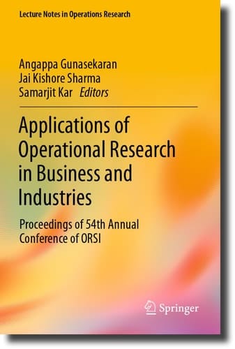 Applications of Operational Research in Business and Industries Proceedings of 54th Annual Conference of ORSI
