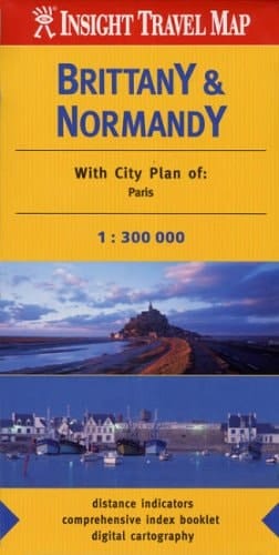 Brittany and Normandy Insight Travel Map