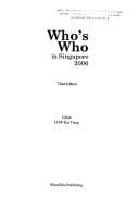 Who's who in Singapore, 2006