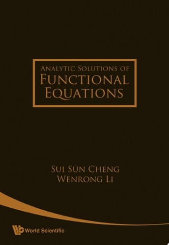 Analytic Solutions Of Functional Equations