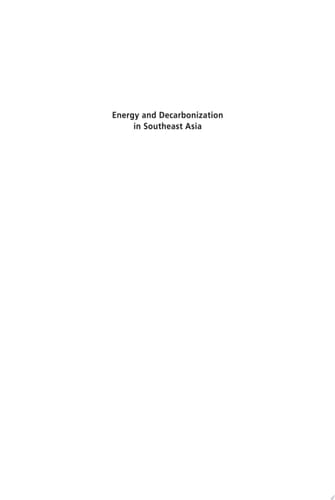 Energy and Decarbonization in Southeast Asia, volume 2