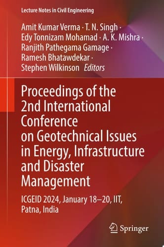 Proceedings of the 2nd International Conference on Geotechnical Issues in Energy, Infrastructure and Disaster Management