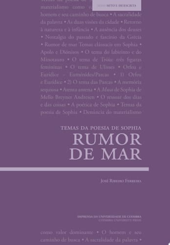 Rumor de mar: temas da poesia de Sophia