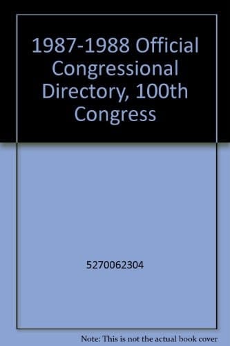 1987-1988 Official Congressional Directory, 100th Congress