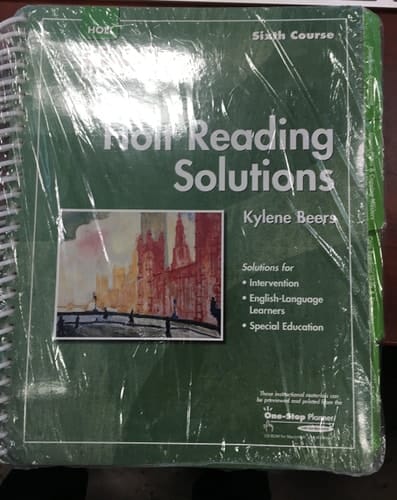 Holt Elements of Literature - Holt Reading Solutions - Sixth Course