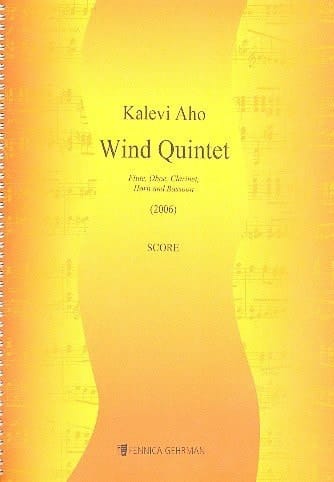 Kalevi Aho-Quintet-Flute, Oboe, Clarinet, Horn, Bassoon