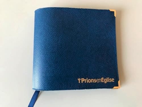 L'évangile au coeur de votre journée Couverture simili cuir bleu grand format