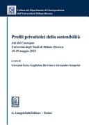 Profili privatistici della sostenibilità